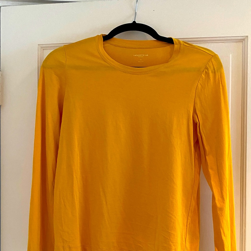 Lafayette 148 New York Women's Golden Long Sleeve Top